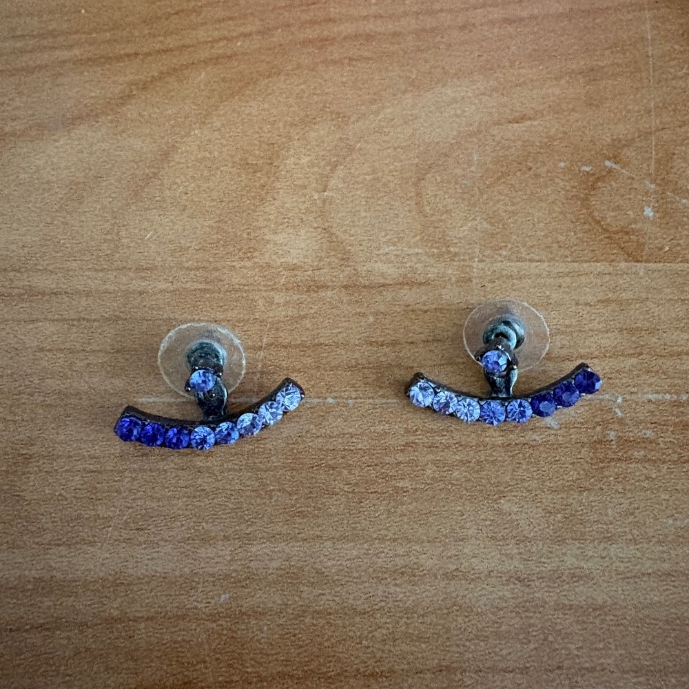 cute purple womens earrings